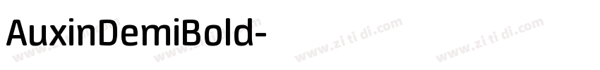 AuxinDemiBold字体转换