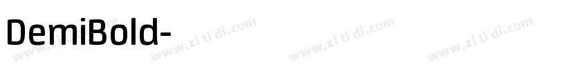 DemiBold字体转换