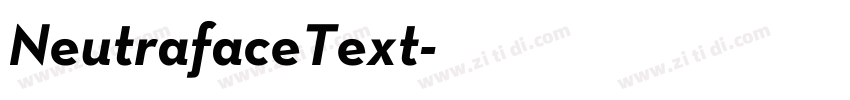 NeutrafaceText字体转换