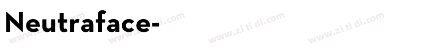 Neutraface字体转换