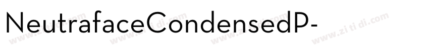 NeutrafaceCondensedP字体转换