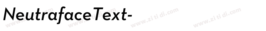 NeutrafaceText字体转换
