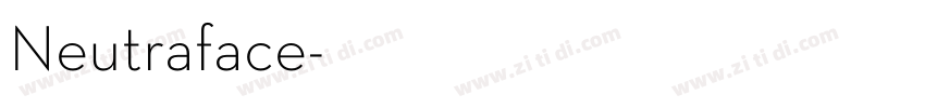 Neutraface字体转换
