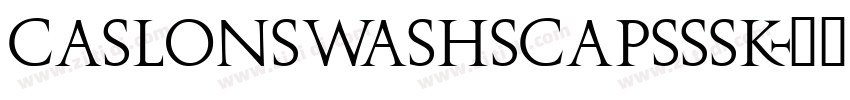 CaslonSwashSCapsSSK字体转换
