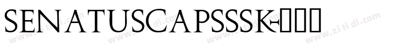 SenatusCapsSSK字体转换