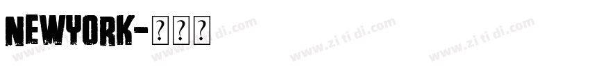 NewYork字体转换