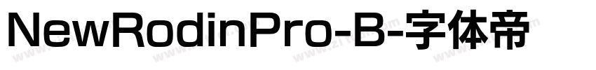 NewRodinPro-B字体转换