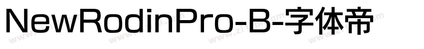 NewRodinPro-B字体转换
