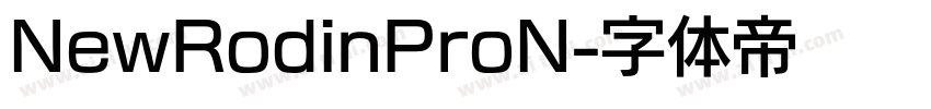 NewRodinProN字体转换