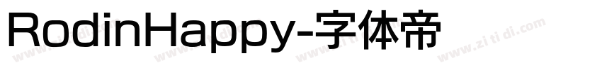 RodinHappy字体转换