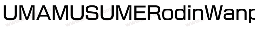 UMAMUSUMERodinWanpak字体转换