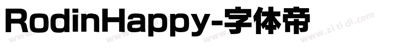 RodinHappy字体转换