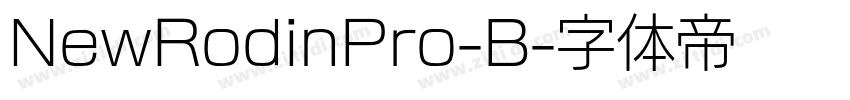 NewRodinPro-B字体转换