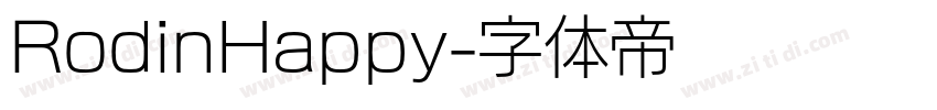 RodinHappy字体转换
