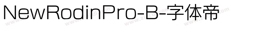 NewRodinPro-B字体转换