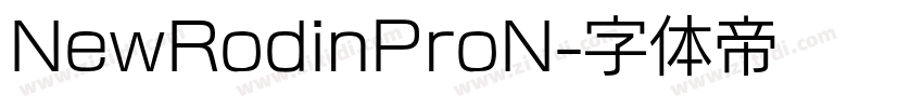 NewRodinProN字体转换