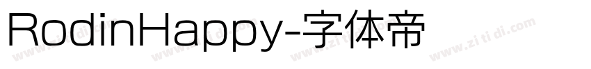 RodinHappy字体转换