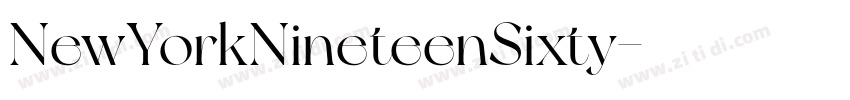 NewYorkNineteenSixty字体转换