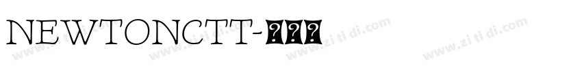 NEWTONCTT字体转换