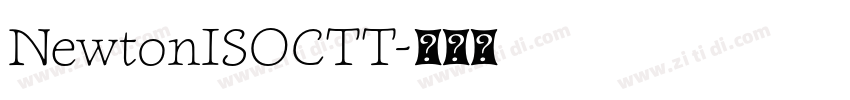 NewtonISOCTT字体转换