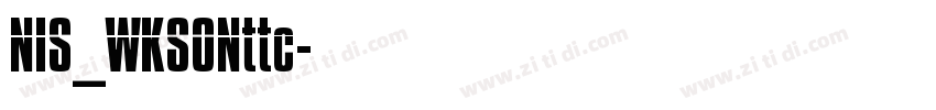 NIS_WKS0Nttc字体转换