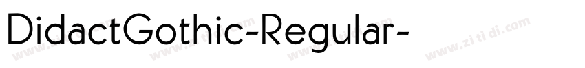 DidactGothic-Regular字体转换