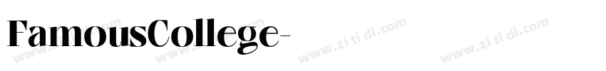 FamousCollege字体转换