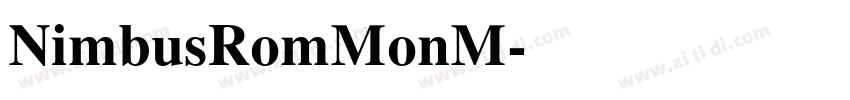 NimbusRomMonM字体转换