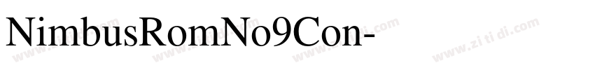 NimbusRomNo9Con字体转换