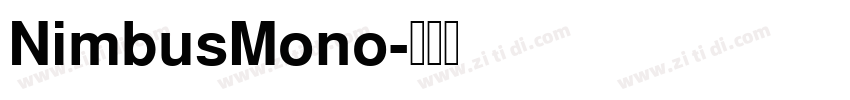 NimbusMono字体转换