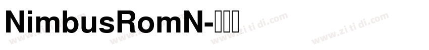 NimbusRomN字体转换