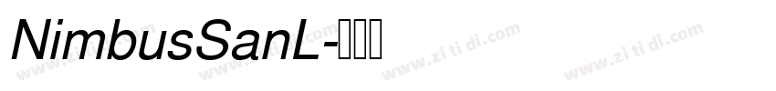 NimbusSanL字体转换