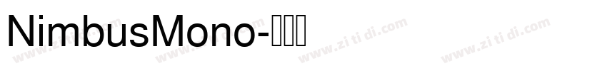 NimbusMono字体转换