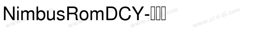 NimbusRomDCY字体转换