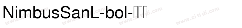 NimbusSanL-bol字体转换