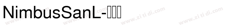 NimbusSanL字体转换