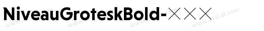 NiveauGroteskBold字体转换