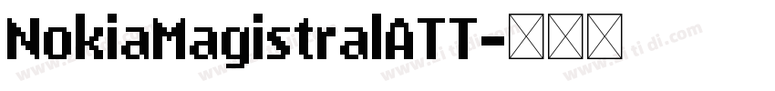 NokiaMagistralATT字体转换