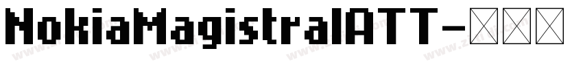 NokiaMagistralATT字体转换