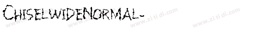 ChiselwideNormal字体转换