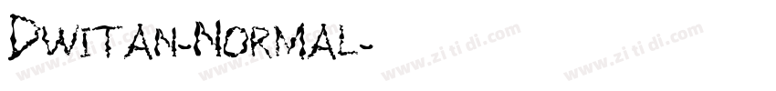 Dwitan-Normal字体转换