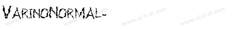 VarinoNormal字体转换
