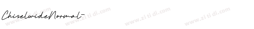 ChiselwideNormal字体转换