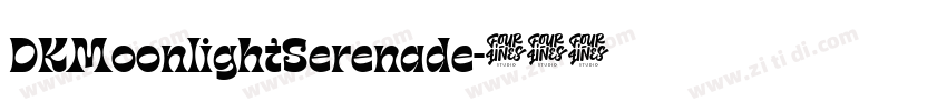 DKMoonlightSerenade字体转换