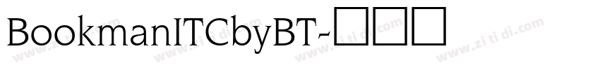 BookmanITCbyBT字体转换