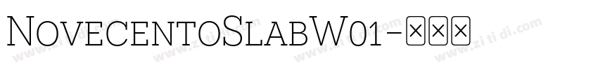 NovecentoSlabW01字体转换
