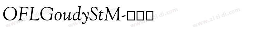 OFLGoudyStM字体转换