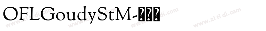 OFLGoudyStM字体转换