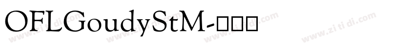 OFLGoudyStM字体转换