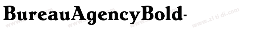 BureauAgencyBold字体转换